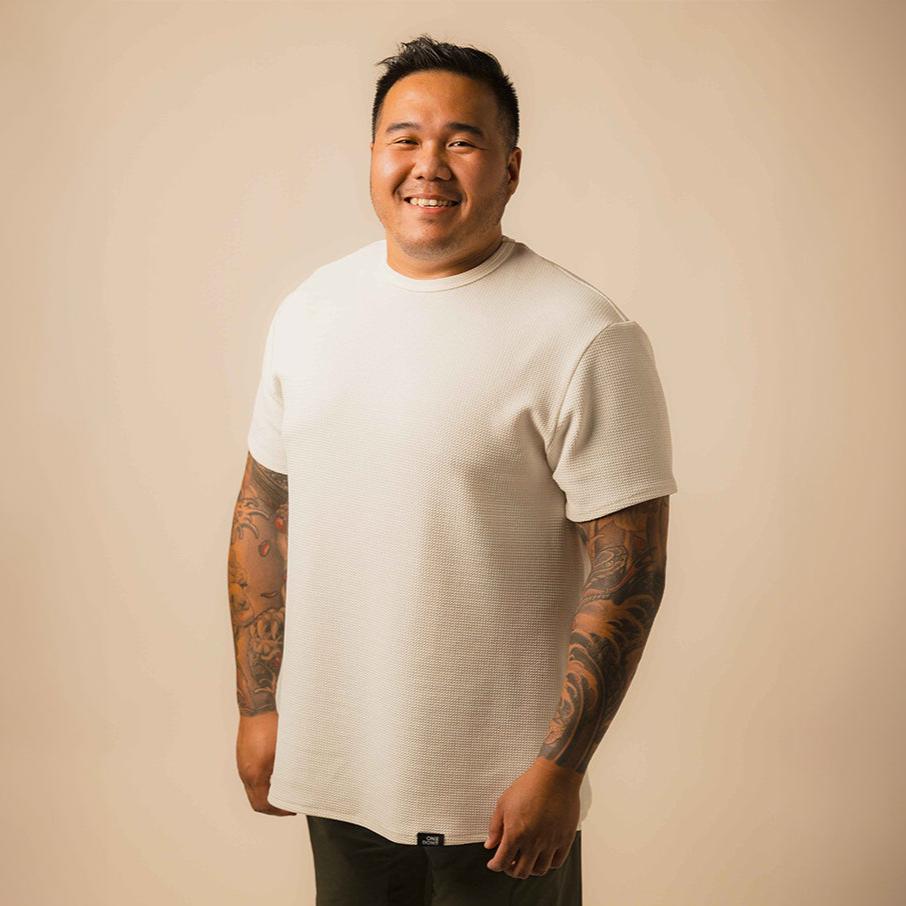 model-specs: David is 5'8" | 240 lbs | size 0