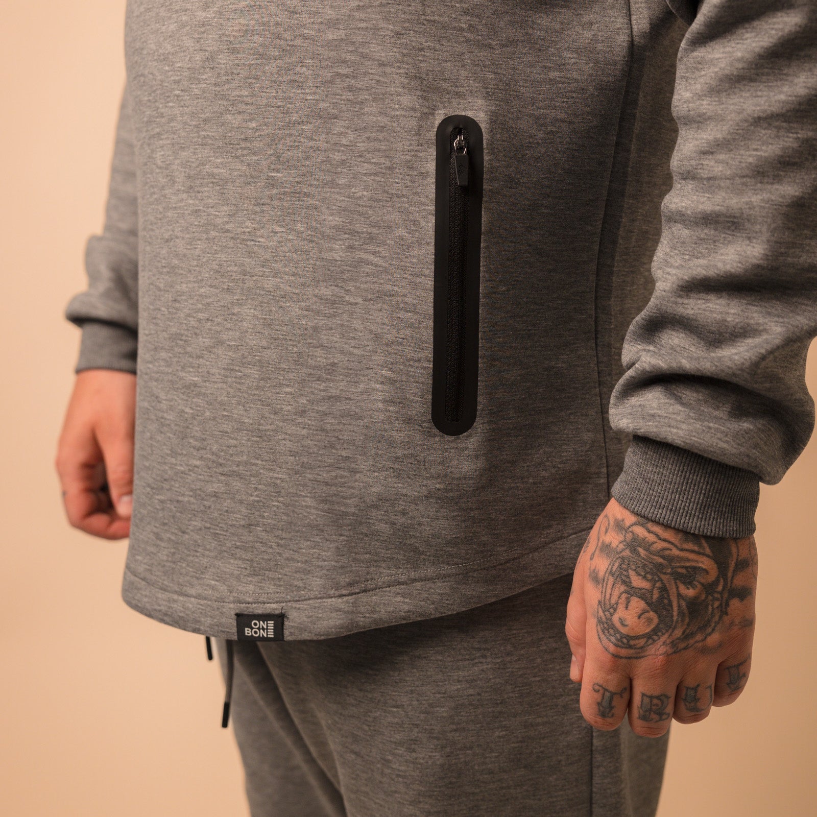 Sweat à capuche Tech - Noir