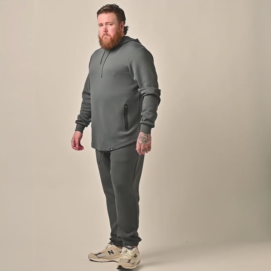 Tech Hoodie - Heather Grey