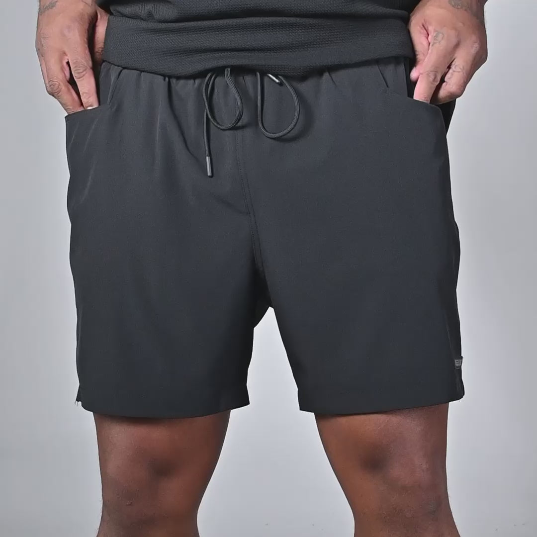 Hybrid Swim Short - Black/Pink Liner
