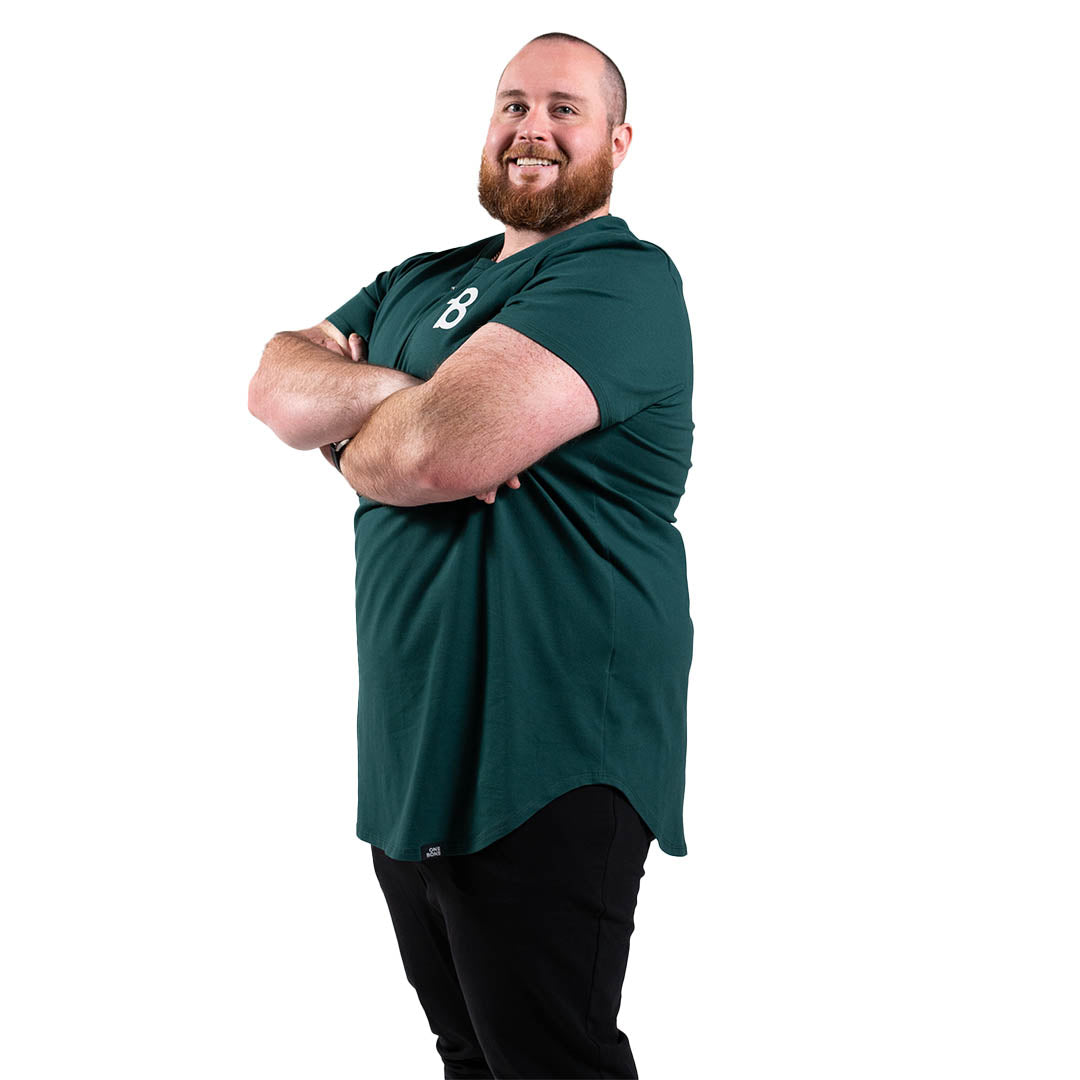 model-specs: Dillon is 6’0" | 320 lbs | size 2
